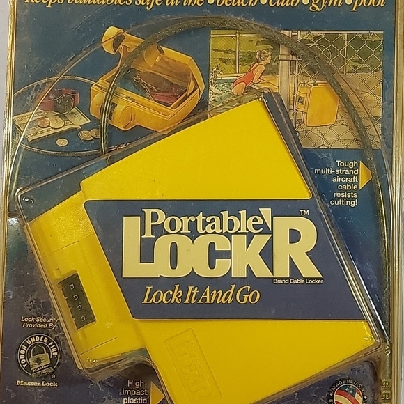 SENTRY ~Portable 4 Number Combination Lock'r Cable Locker - Lock It & Go~ NEW - Picture 2 of 7